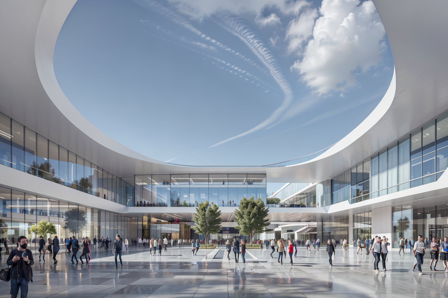17562-2840790943-laowang,a large white building with a circular ceiling and a skylight above it and people walking around it and a circular ceili.png